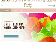 Tablet Screenshot of decorativetrimmings.com